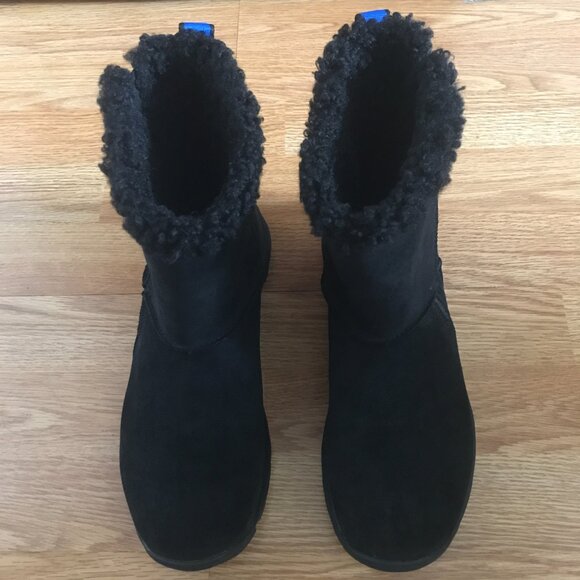 Merrell Icepack 2 Zip Polar Waterproof Snow Boot Black Suede Leather Size 9 - Picture 2 of 13